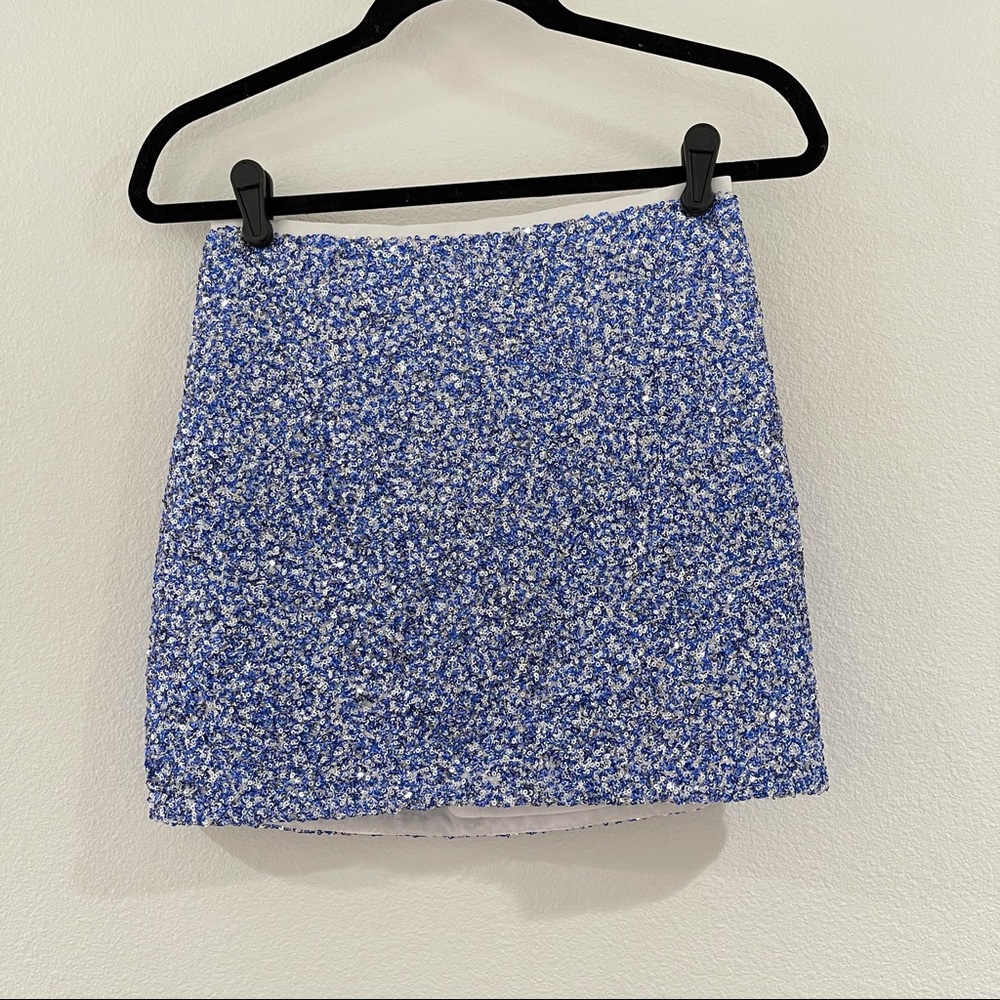 Sequin mini skirt